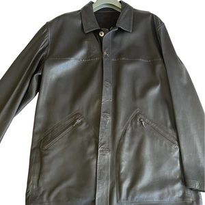 Leather Coat - Reversible Leather/Suede Jacket